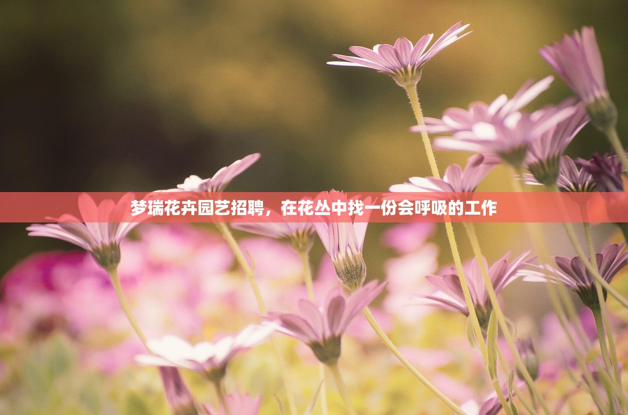 梦瑞花卉园艺招聘，在花丛中找一份会呼吸的工作