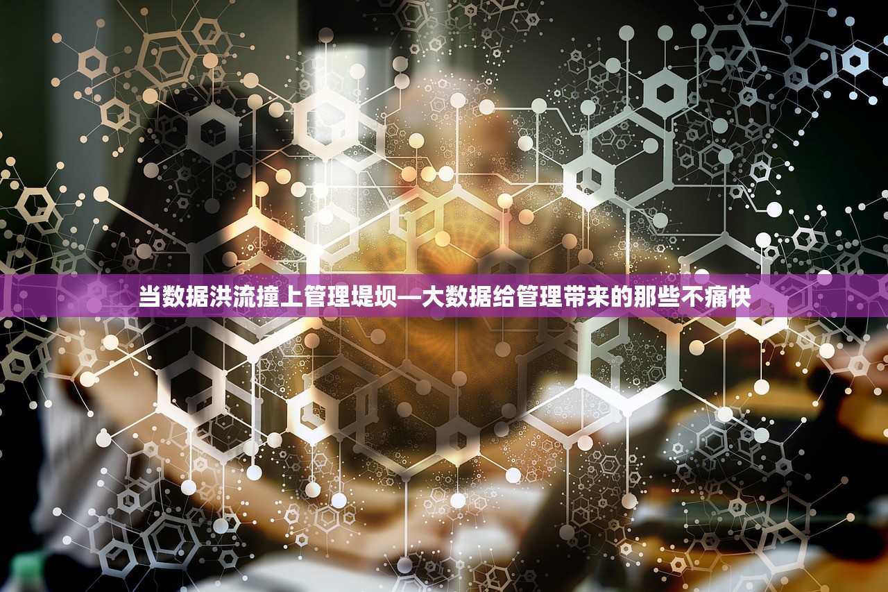 当数据洪流撞上管理堤坝—大数据给管理带来的那些不痛快